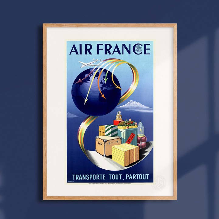Air France affiche / Vervoert Alles, Overal - AFL0061 voor wholesale door Oneart