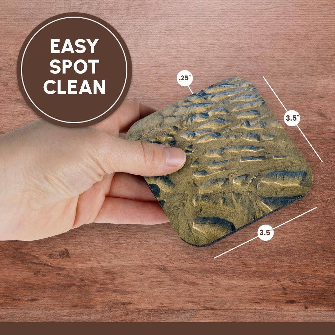 3dRose - Wholesale Coasters - 3dRose, USA, Oregon, Manzanita. Beach sand patterns. , Coaster13