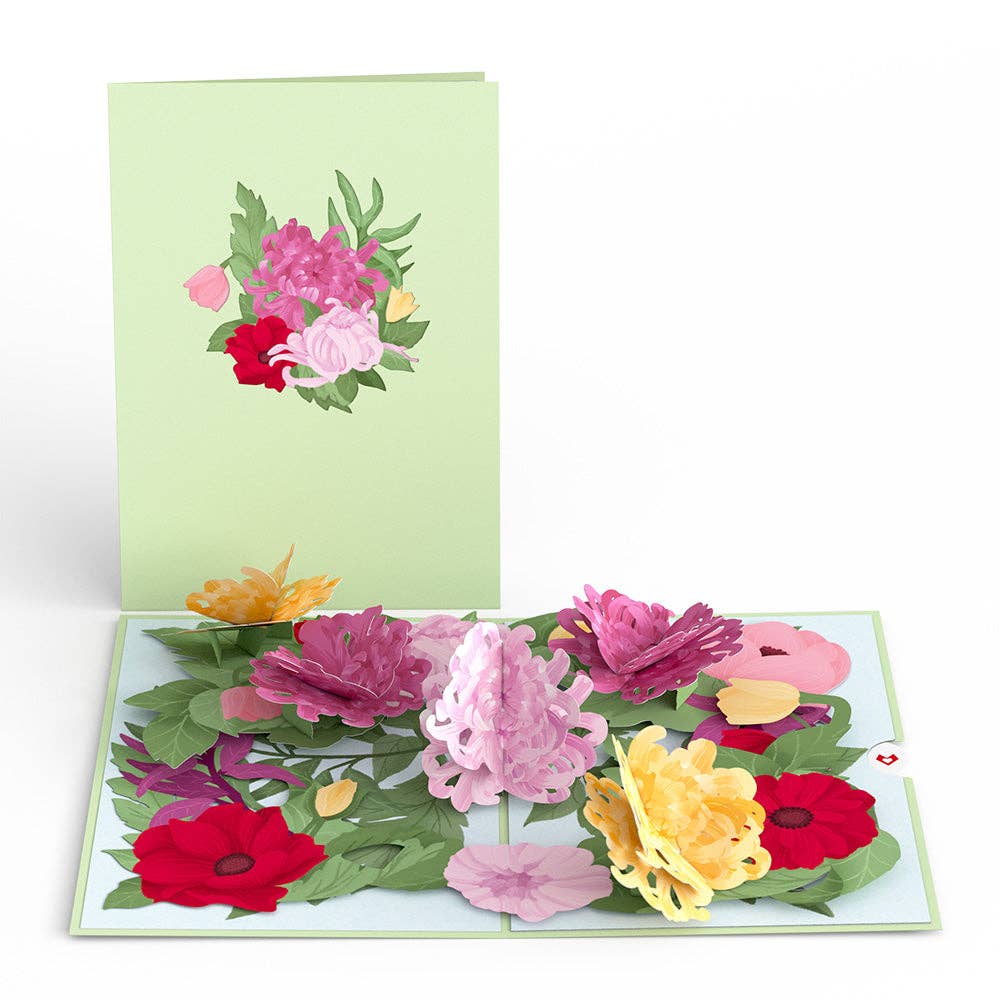 Lovepop Cards - Wholesale Everyday Greeting Card - Flower Patch Card, 5x7" Pop-Up Cards, Vintage, Vase2