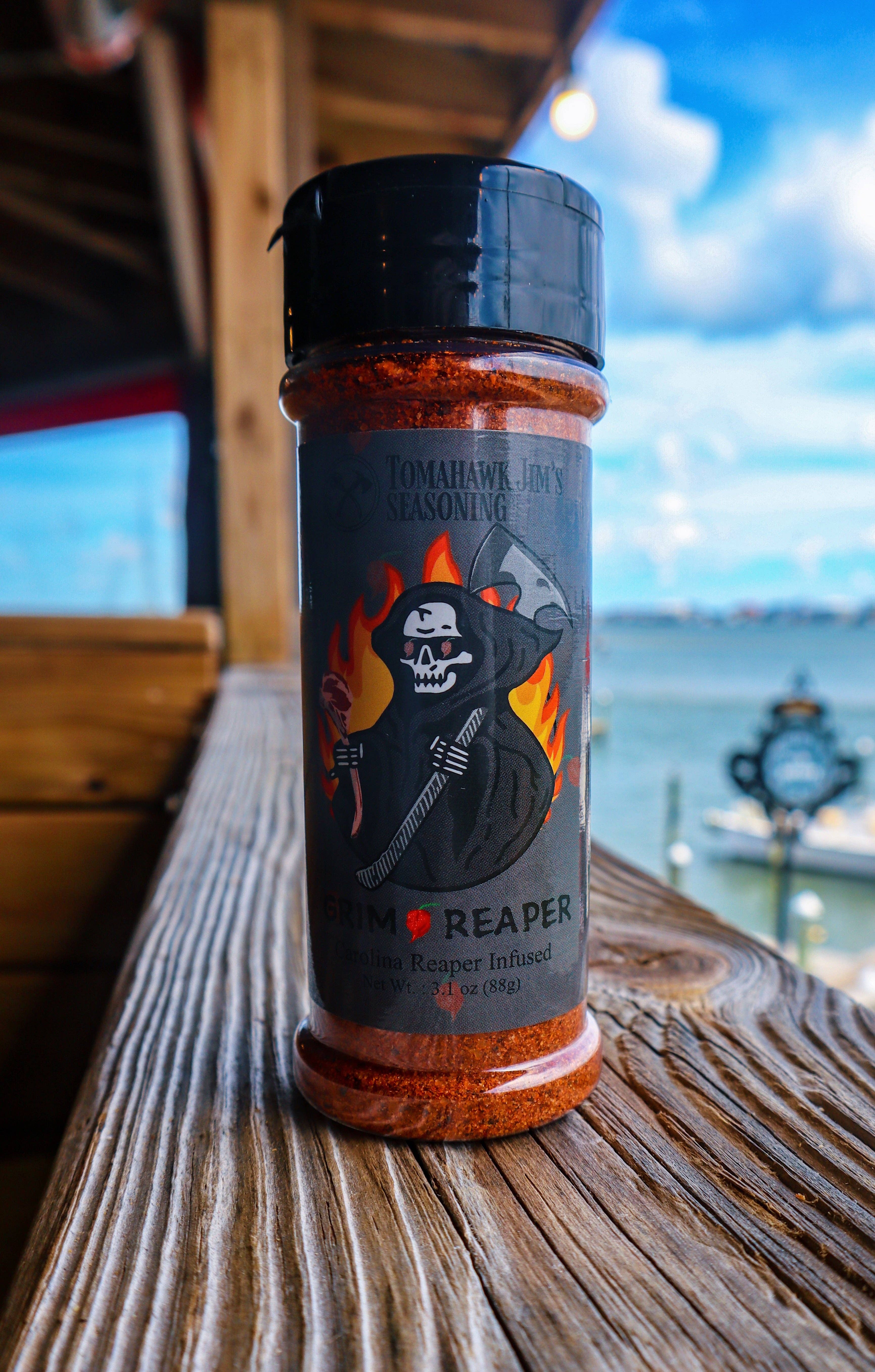 Tomahawk Jim’s Seasoning - Wholesale Dried Spice Mix - Grim Reaper (3.1oz) - Faire1