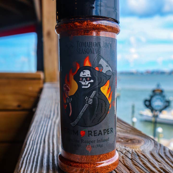 Tomahawk Jim’s Seasoning - Wholesale Dried Spice Mix - Grim Reaper (3.1oz) - Faire1