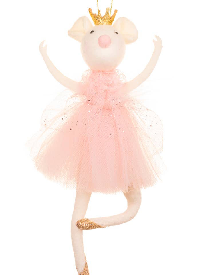 Pink Ballet Mouse Doll With Posable Legs for wholesale by Starlight Collection
