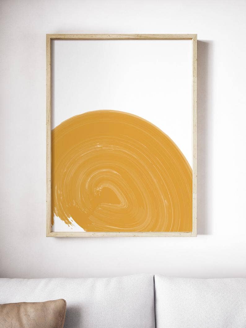 Sara Cristina Design - Wholesale Art Print - Yellow Big Wave4