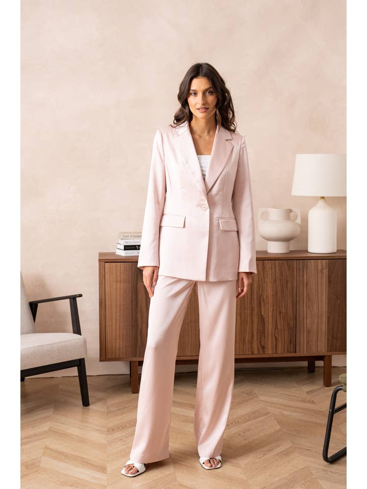 Attentif Paris - Vente Veste de tailleur – femme - Veste cintrée unie en satin44