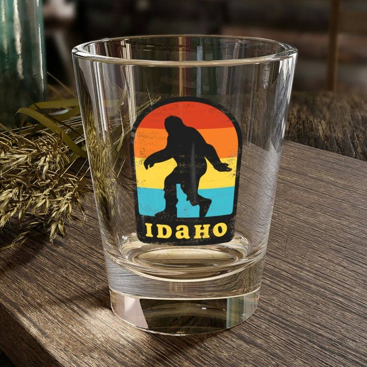 Idaho Bigfoot Seal - Shot Glass, 1.5oz for wholesale by North Beast
