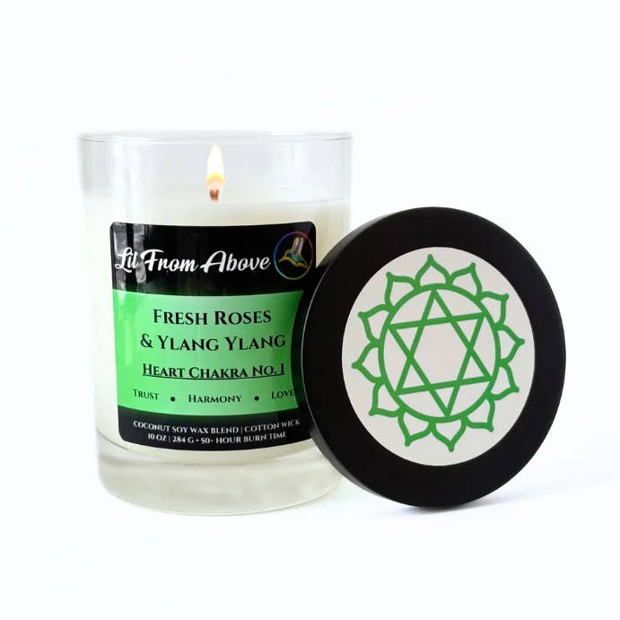 Lit From Above - Wholesale Jar/Filled Candle - Fresh Roses & Ylang Ylang • 10 oz3