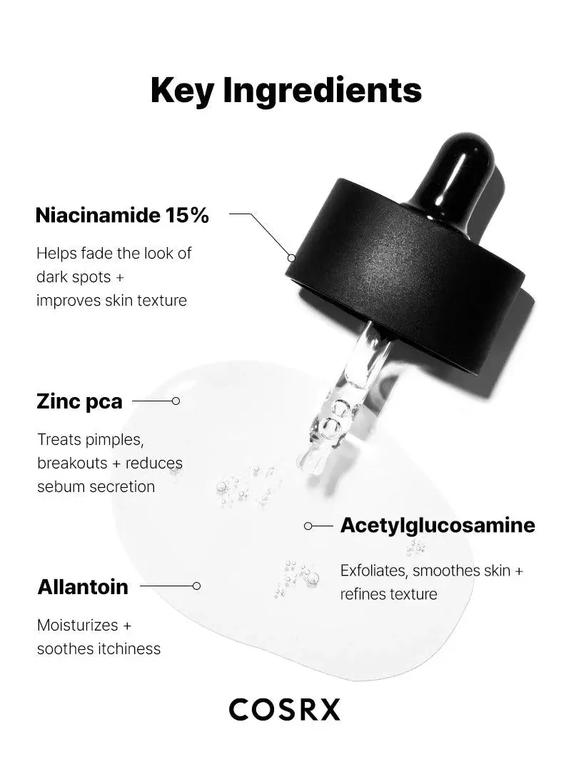 Kosmic - Kbeauty Skincare - Vente Concentré/sérum pour le visage - [COSRX] Sérum Niacinamide 15 % 20 ml6