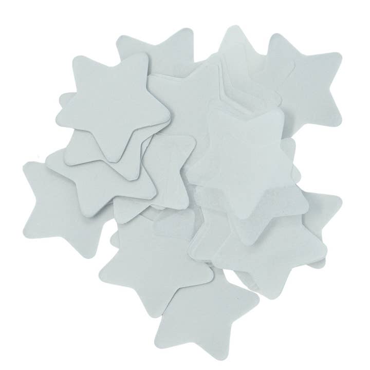 Ultimate Confetti - Wholesale Confetti - White Tissue Paper Confetti - Stars (1lb)