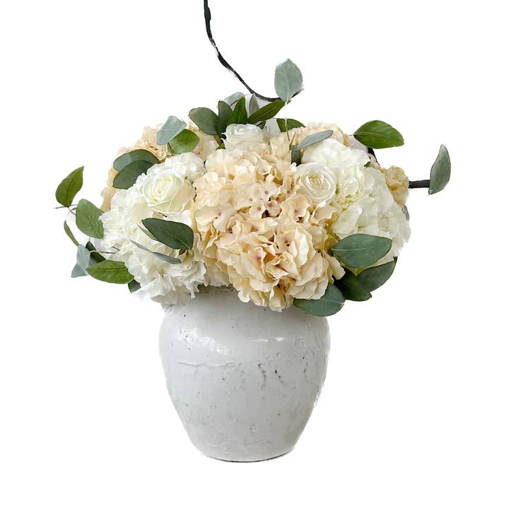 Mezu Silk Flowers – wholesale Artificial flowers – Artificial Hydrangea Extra Large Head Caramel 2