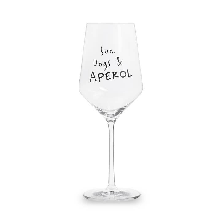 "Sun, Dogs & APEROL" Glass 55 cl and other Purchase Wholesale pomperos. Free Returns & Net 60 Terms on Faire trending on Faire.