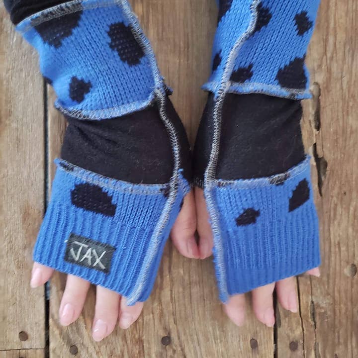 Jax Upcycled - Wholesale Gloves - Women's - Upcycled from Sweater STAFF FAVORITES Fingerless Glove7