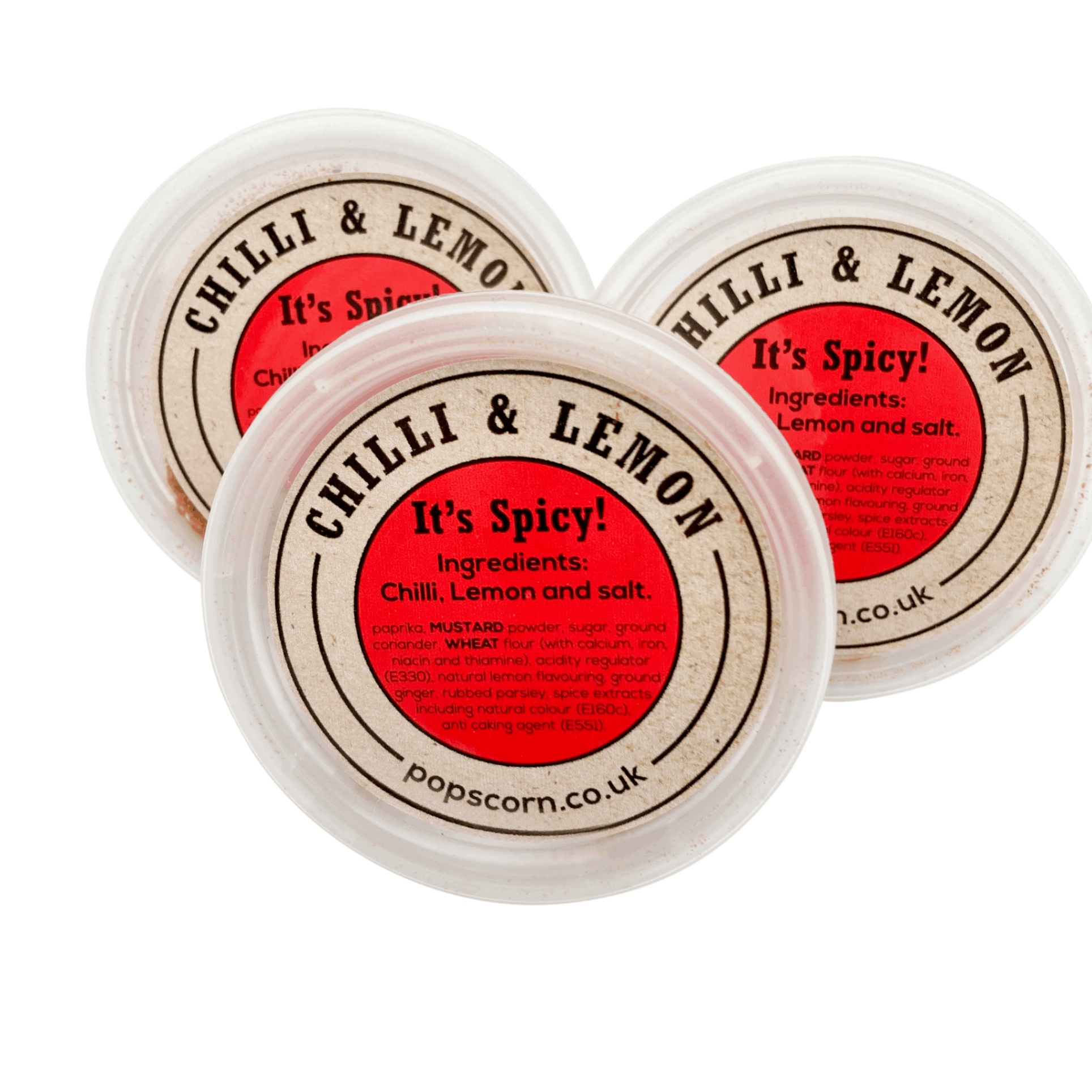 Will & Mac - Wholesale DIY food kit - Chilli & Lemon - Gourmet popcorn Seasoning kit - Triple pack1