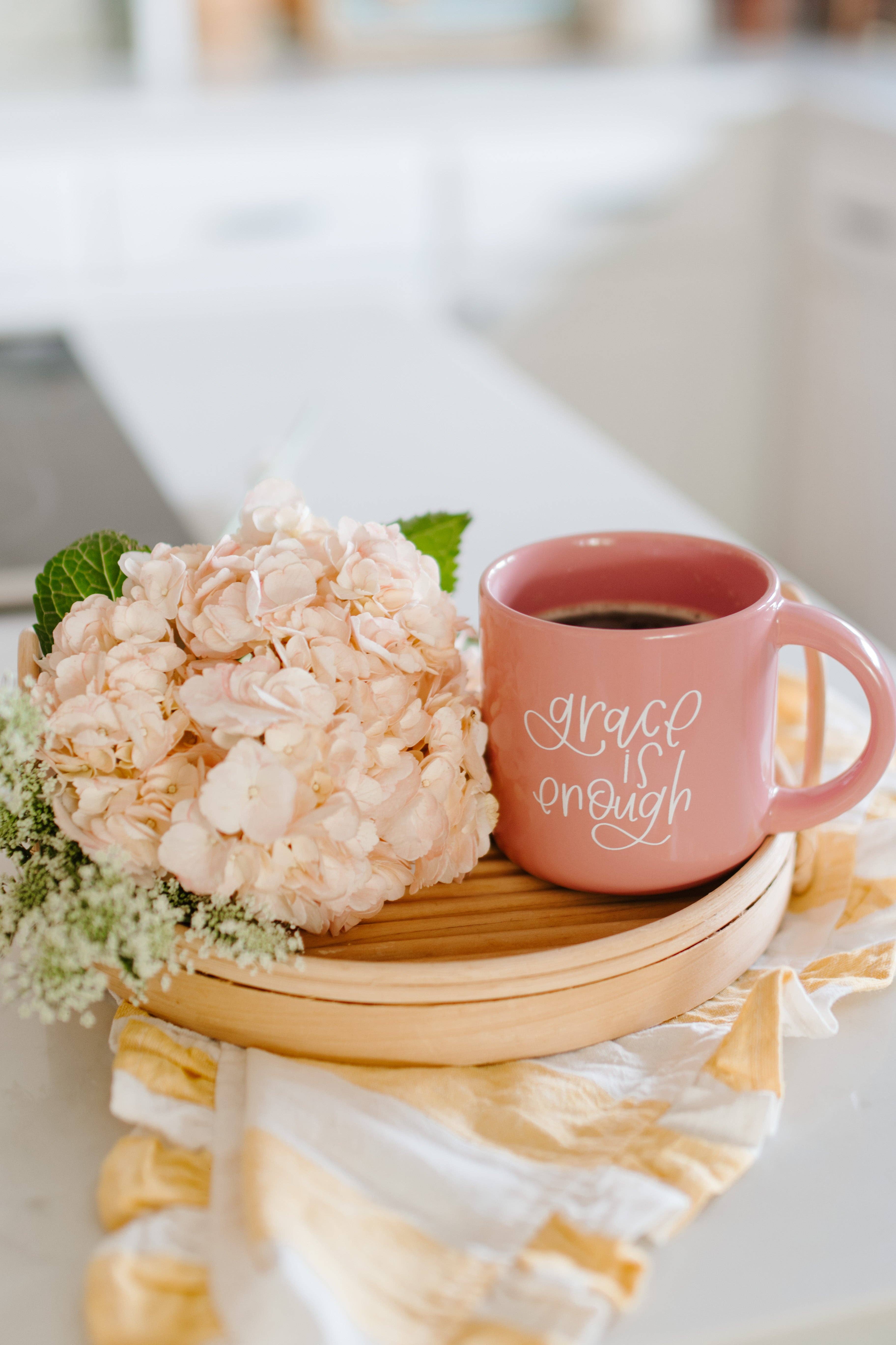 Paige Tate Christian Gifts – wholesale Coffee mug – Grace is Enough : Pink Christian Coffee Mug 3