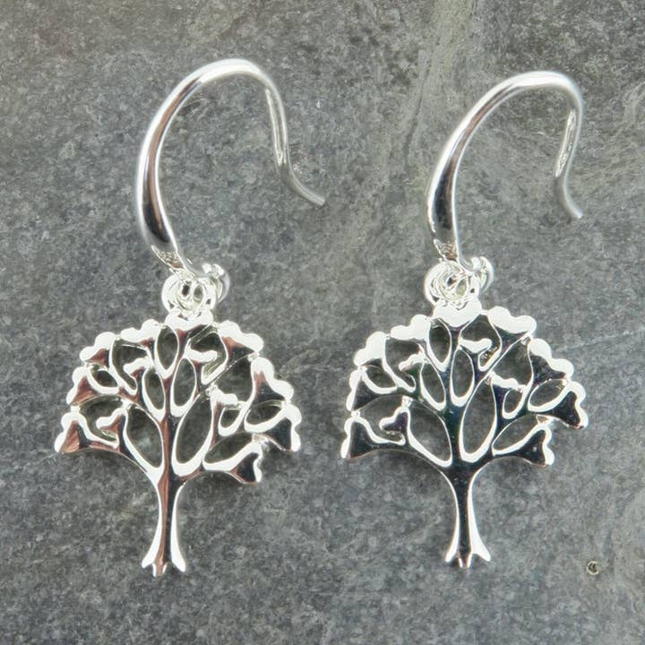Tree of Life Drop Hook Earrings for wholesale by Alexander Thurlow & Co Ltd