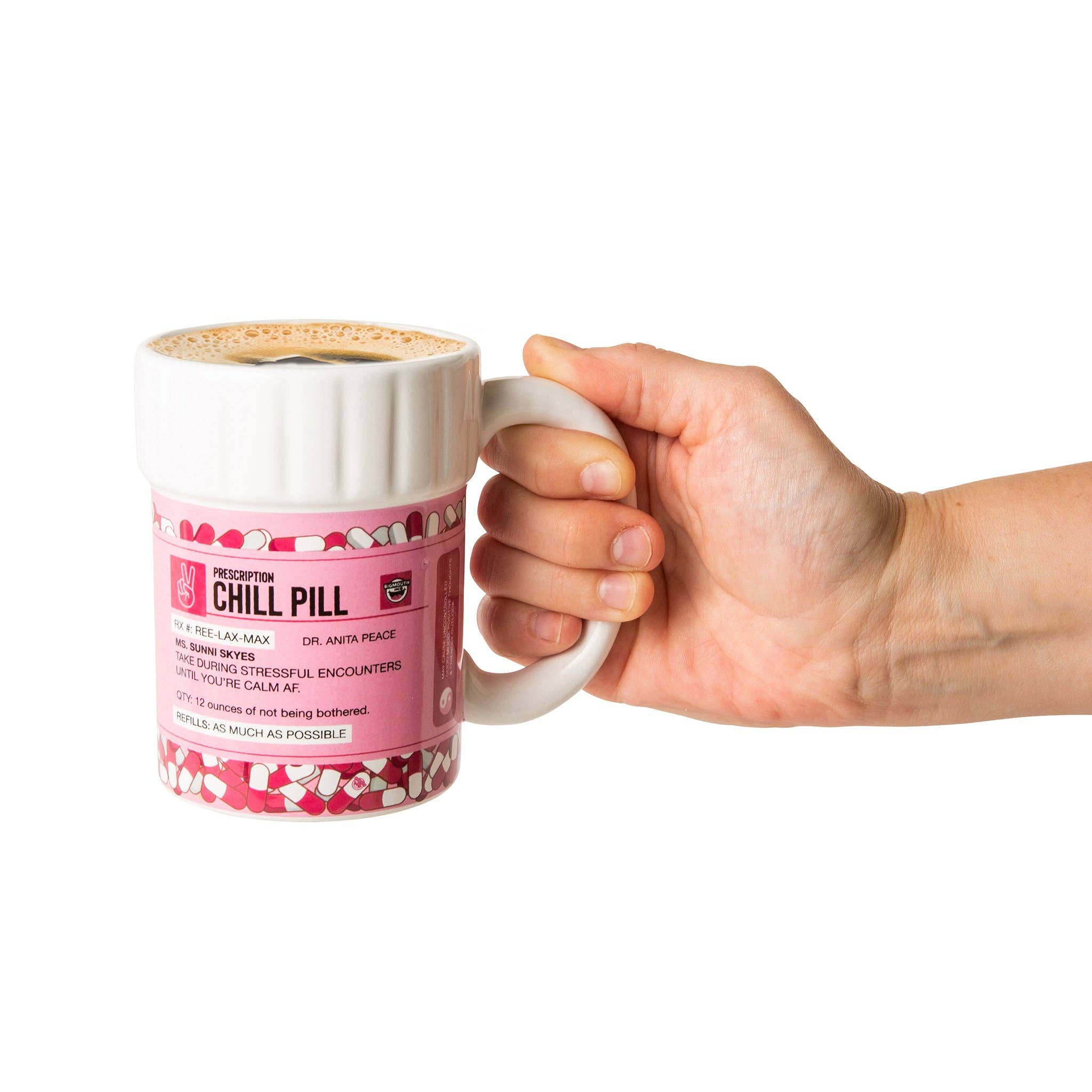 BigMouth Inc - Vente Tasse à café - Tasse à pilules Pink Chill1
