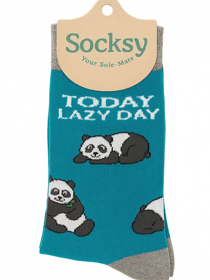 Lazy Panda Organic Cotton Socks for wholesale by Socksy