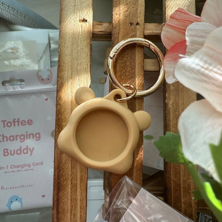 drawwithkristi - Wholesale AirTag Case - Cute Bear AirTag Case Keychain – Kawaii Silicone Animal1