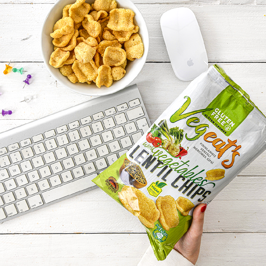 Choco Nova - Wholesale Chips - Vegeats Lentil Chips with Vegetables – 50g | Oven-Baked1
