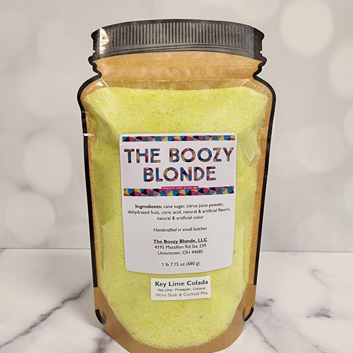 The Boozy Blonde – wholesale Cocktail mix/syrup – The Party Jar Wine Slush Cocktail & Mockail Mix