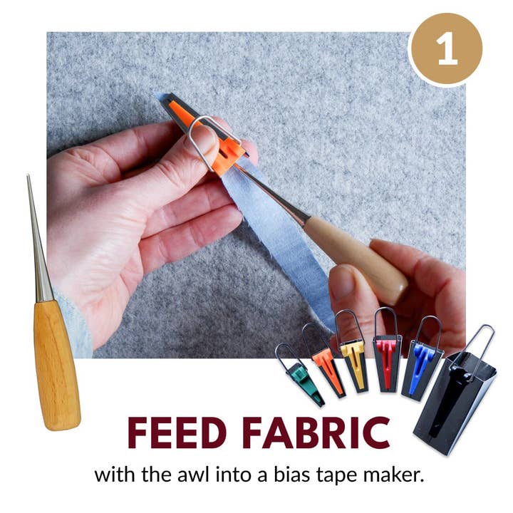 Madam Sew - Wholesale Craft Tool - Deluxe Bias Tape Maker Set - 30pcs for making, using & storing bias tape or binding!