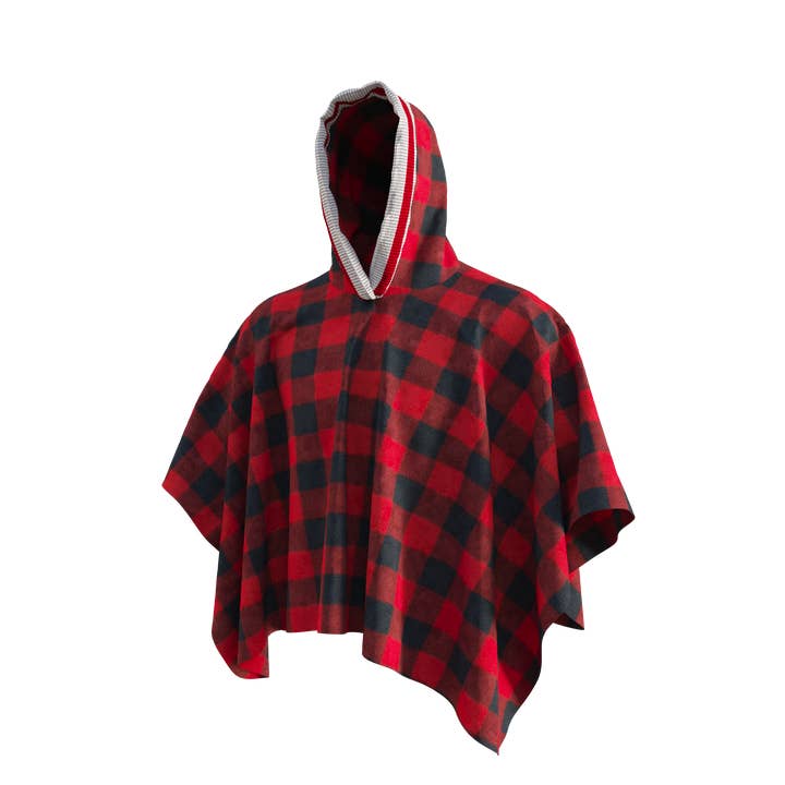 Pook Poncho - Adult Red Polar Fleece w/ Snap Fastners for wholesale by POOK