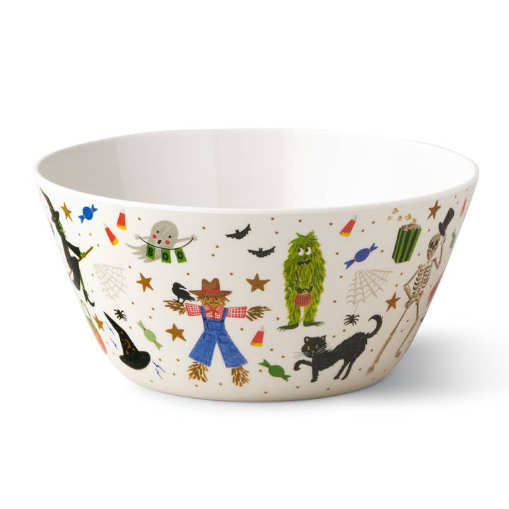 Halloween Parade Melamine Serving Bowl for wholesale by Rifle Paper Co.