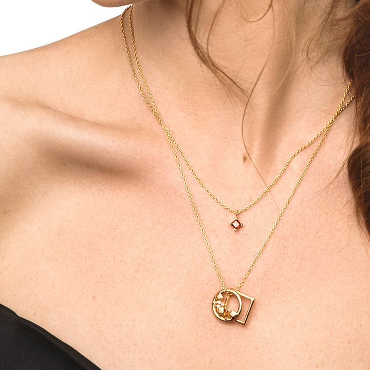 Carolin Stone Jewellery - Wholesale Pendant/Charm Necklace - Daring Necklace gold1