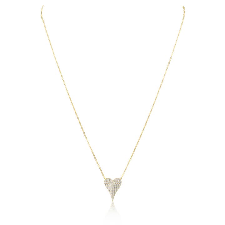 Collier Cœur Sara Pave pour la vente par Sahira Jewelry Design