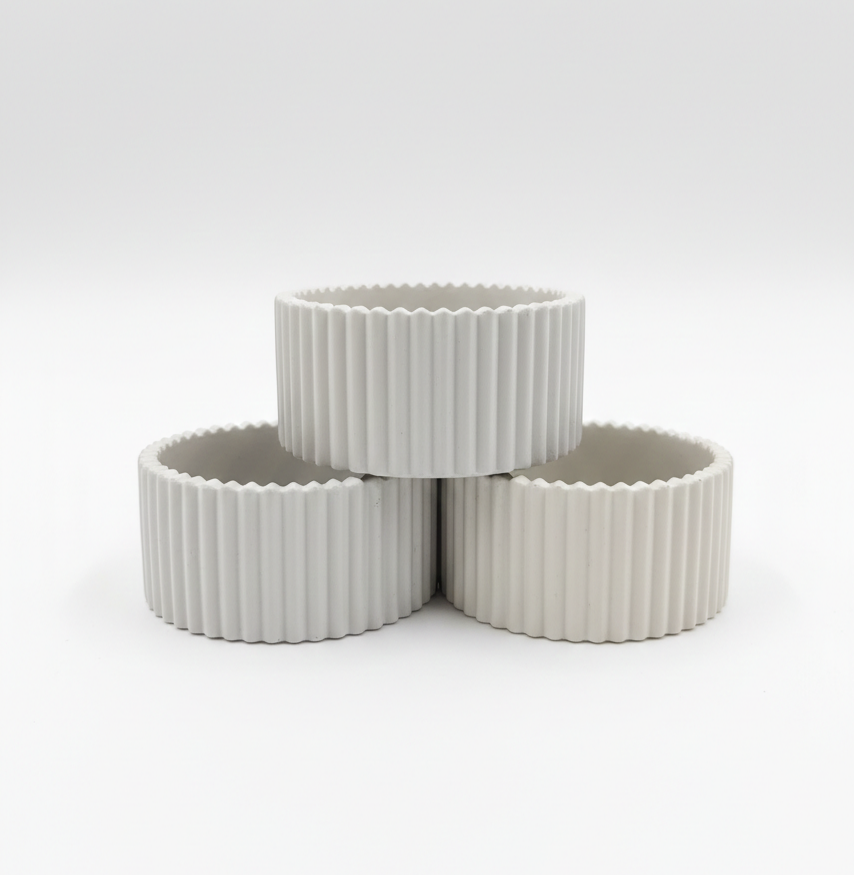 Interstellaire Créations – Engroshandel Lyseholder – Tom enkelt krukke til lys af mineralharpiks2