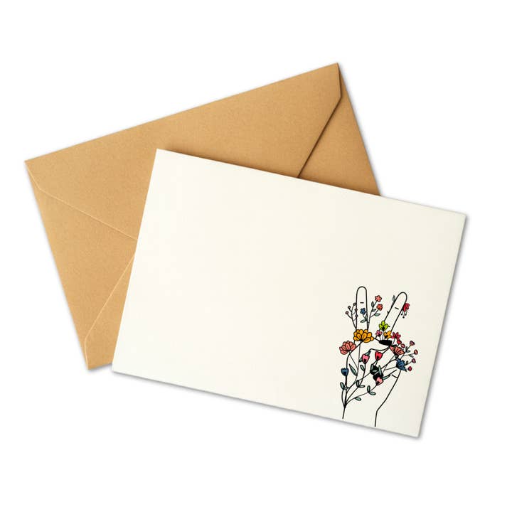 PEACE HAND MINI CARD for wholesale by Stickerlishious