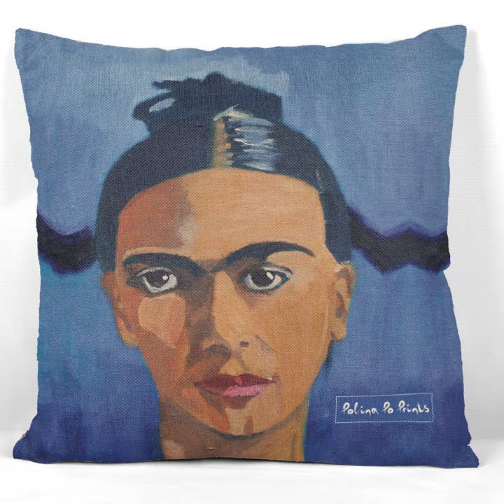Housse de coussin, déco bohème, FRIDA Kahlo, cadeau d'anniversaire pour la vente par Polina Po Prints