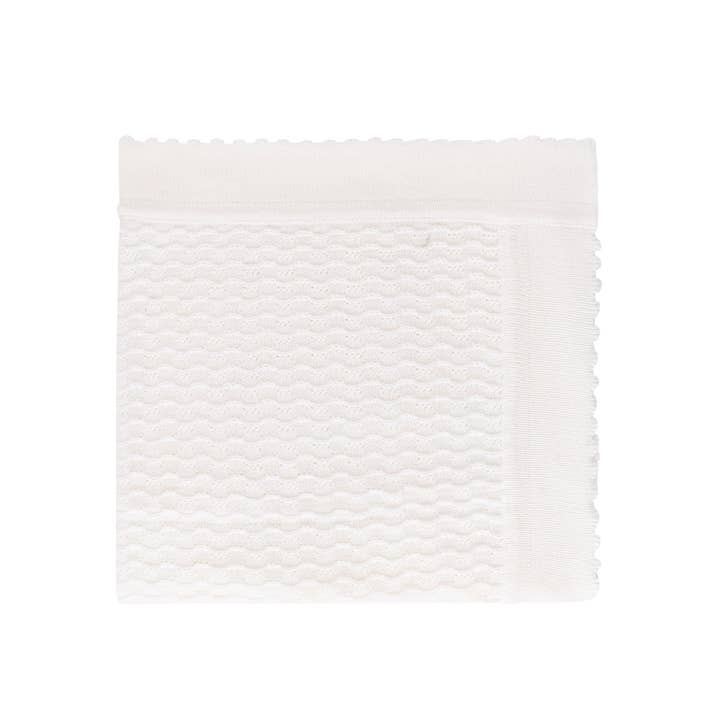 Couverture pour bébé Raz ~ Blanc cassé pour la vente par Bon Knit
