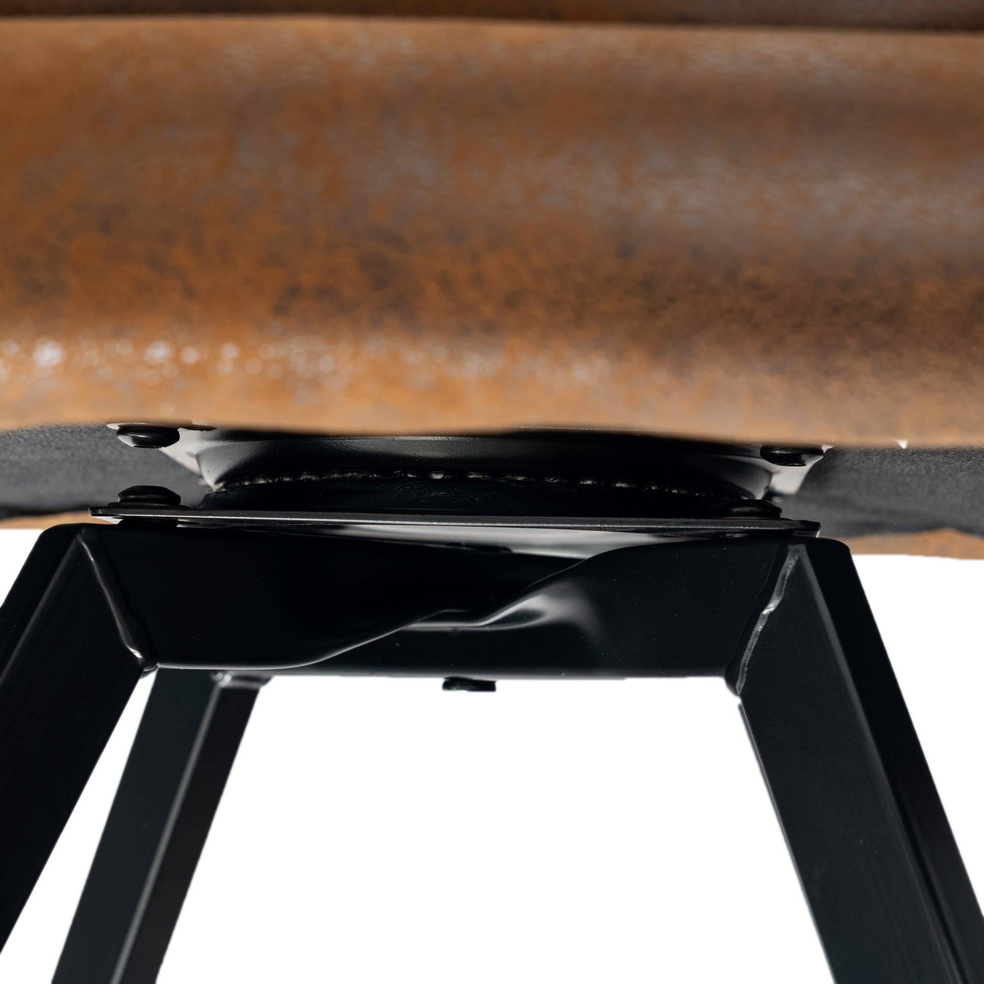 Urban Meuble - Wholesale Chair - Set of 2 vintage dining chairs swivel suede fabric brown CALIFORNIA KD SUEDE BROWN SWIVEL19