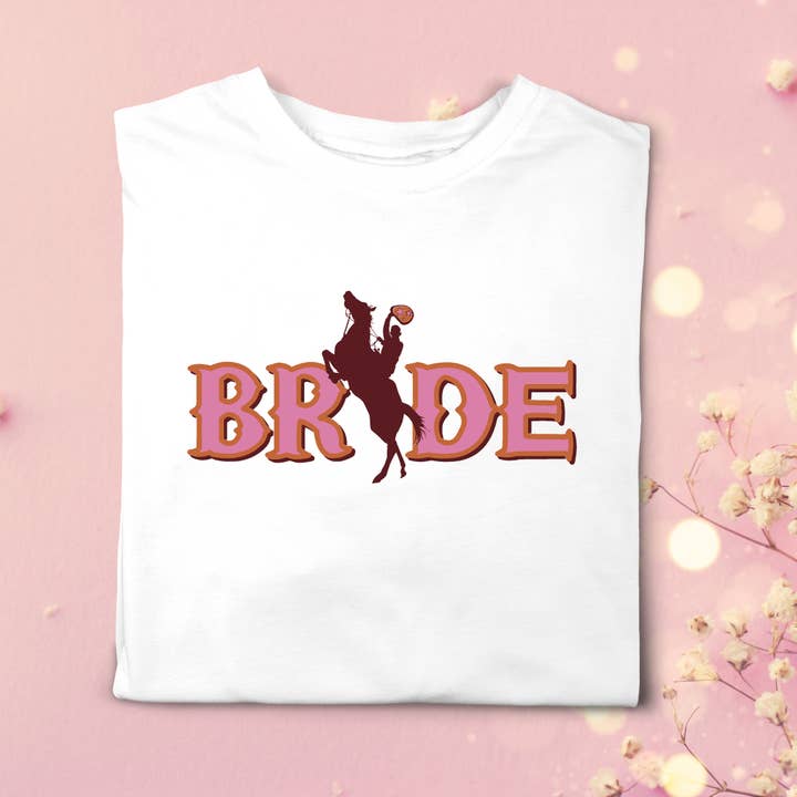 Cowgirl Bride Tee - Rosa, Sydlig, Bröllop, Förlov för wholesale av Never Knew I Needed