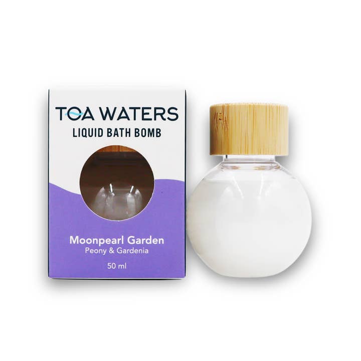 Moonpearl Garden Liquid Bath Bomb - Peony and Gardenia for wholesale by TOA Waters