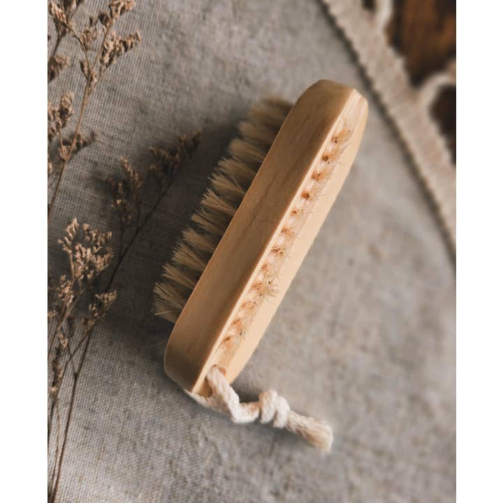 Wood Nail Brush for wholesale by Holistic Homestead