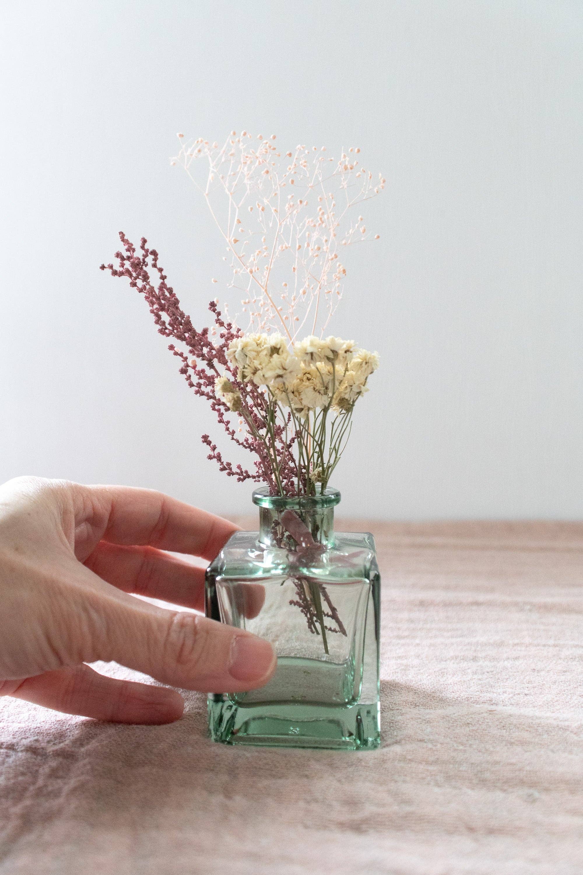 Gather Goods Co - Cards, Coasters, Tea Towels, Art, Mugs - Wholesale Dried/Pressed Flowers - Micro Dried Flower Arrangement in A Glass Bud Vase4