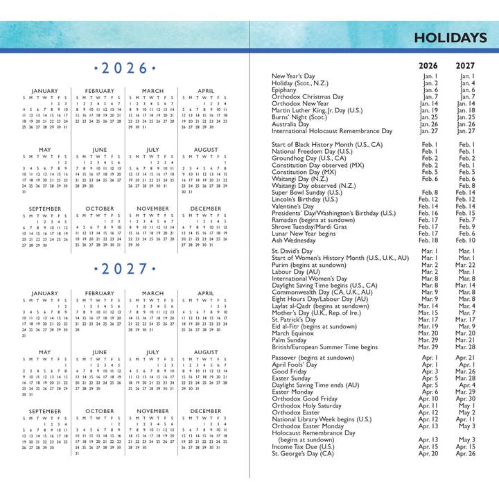 Peter Pauper Press - Wholesale Planner - 2026-27 Reflections 2-Year Pocket Planner