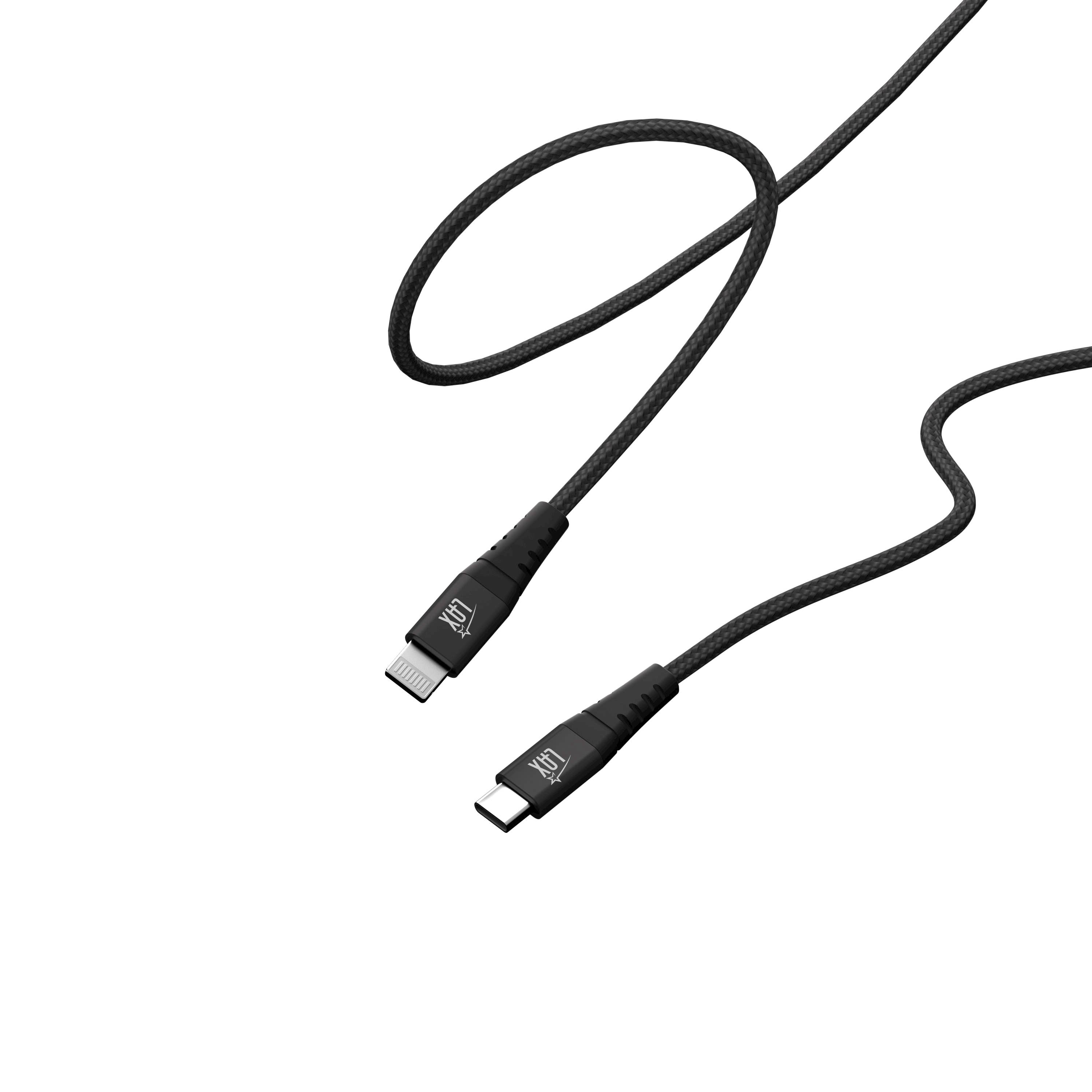 LAX Gadgets - Wholesale Charging Cable - Apple MFi Certified USB-C Iphone Cable -10ft Retail Pack24