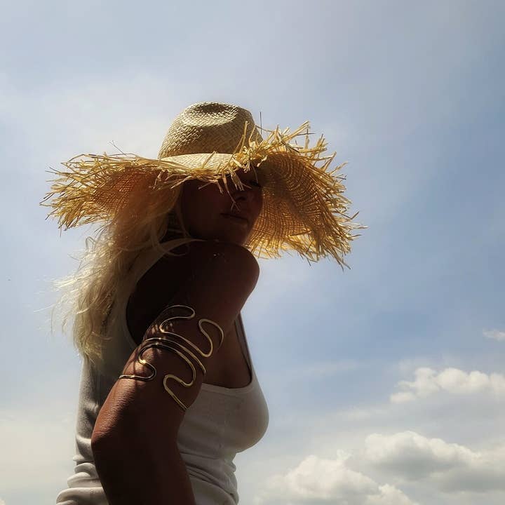 Bisjoux – wholesale Manschettarmband – Bisjoux stor armring i mässing för överarmen6