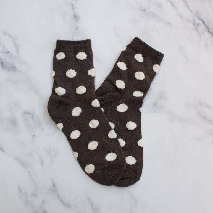 Tiepology - Wholesale Socks - Women's - Women's Polka Dots Puff Casual Socks