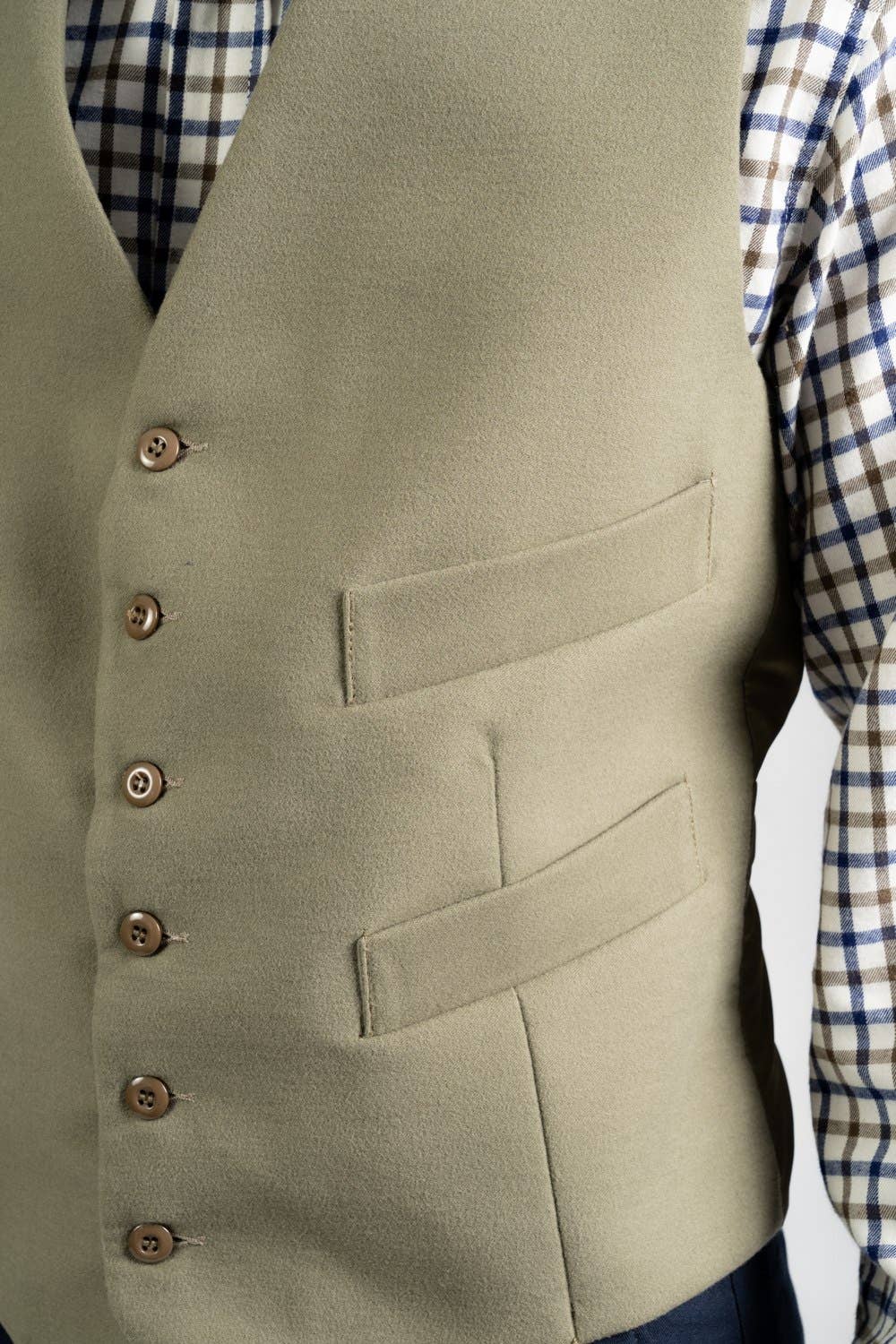 Carabou - Wholesale Suit Vest - Men's - Moleskin Waistcoat0