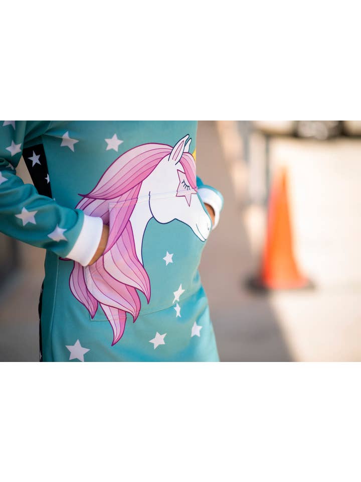 Fishikii – Engroshandel Kjole - Børn – Ice Cream Unicorn Sweatshirt Kjole | CAN-VEST.01
