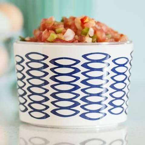 Dip a di do da - Vendita all'ingrosso Ciotola per condimenti/salse - Ciottoli Navy - Ciotola0