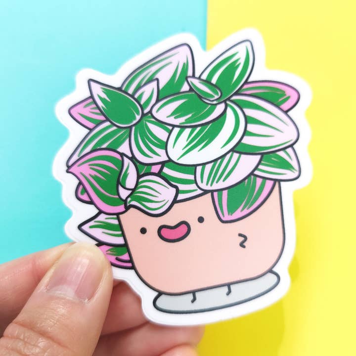 Tradescantia nanouk vinyl sticker voor wholesale door Home by Faith