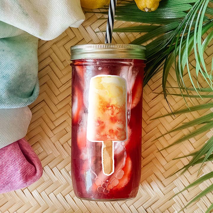 Mason Jar Merchant - Wholesale Drinking glass/cup - Papaya Mango Madness Mason Jar Tumbler