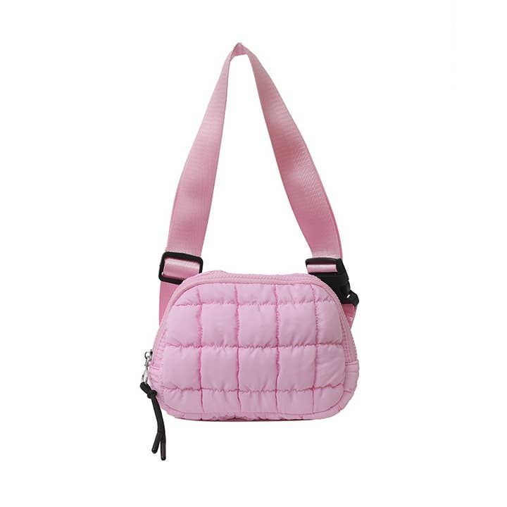 Little Trendy - Wholesale Belt Bag - Women's - Puffer Belt Bag Sport Small Chest Bag Quilted Fanny Pack