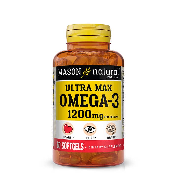 Mason Natural Ultra Max Omega 3 1200 mg, 60 Softgels for wholesale by Mason Natural