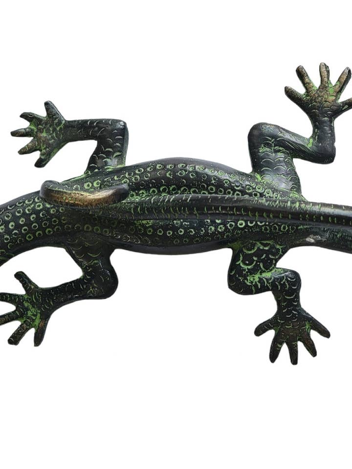 M873 Gjuten brons ödla Dörrhandtag/Pull för wholesale av Evergreen Guardian Imports