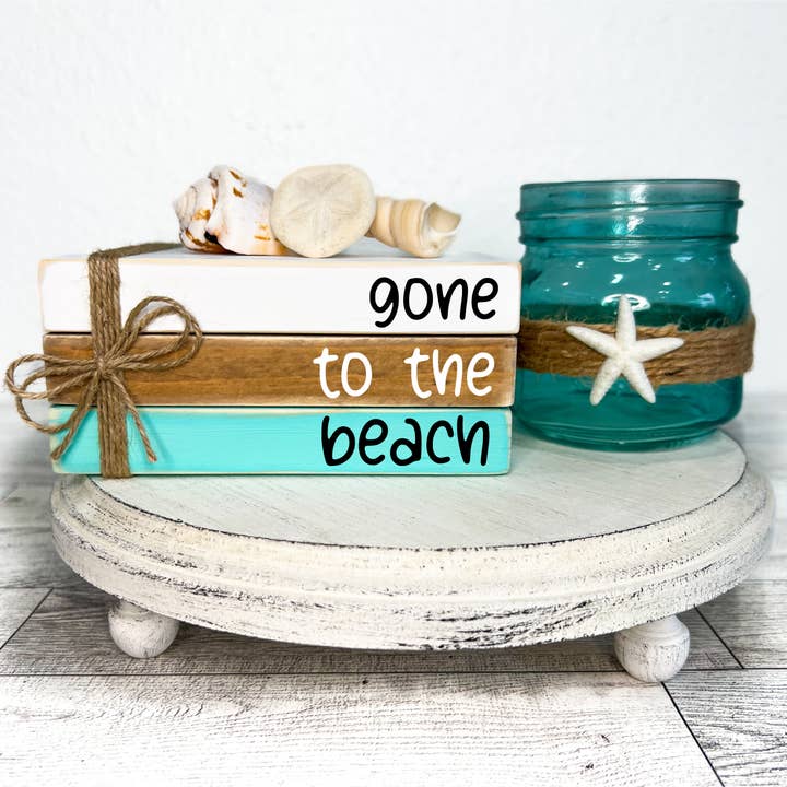 Ruaille Buaille Co - Wholesale Decorative Tray - Beach decor | Summer tiered tray | Nautical home decor